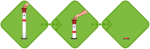 How retractable bollards work